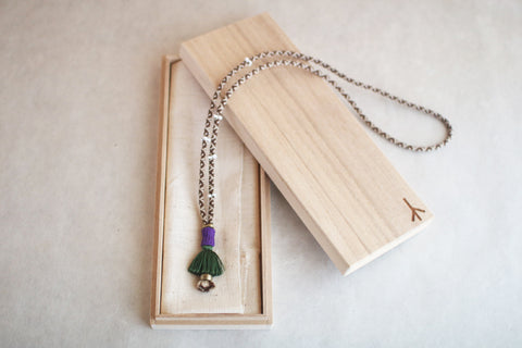 Kumihimo Silk Braided Necklace [I] - sold out