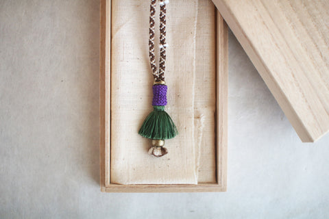 Kumihimo Silk Braided Necklace [I] - sold out
