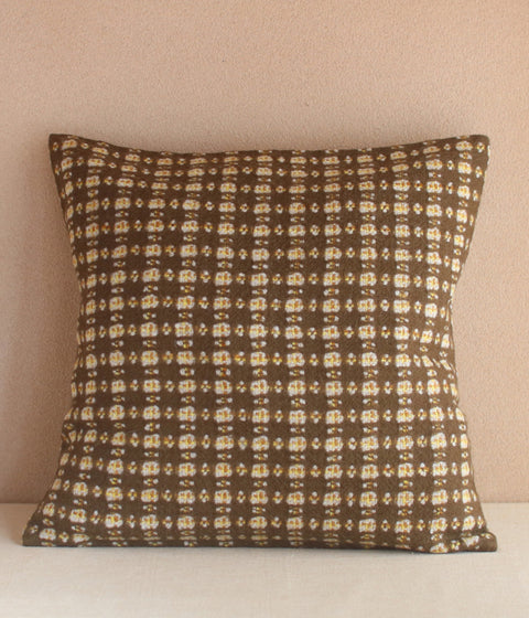 Woven Wool Cushion Cover {Kohaku/Brown} 50 x 50cm