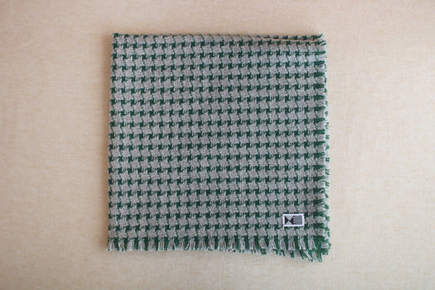 Woven Wool Square Cloth/Scarf {hound's tooth} (10% OFF)