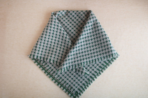 Woven Wool Square Cloth/Scarf {hound's tooth} (10% OFF)