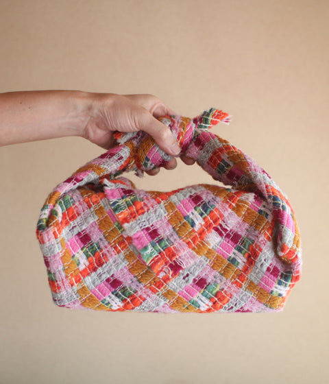 Woven Wool Square Cloth/Scarf {sakuragai} (10% OFF)