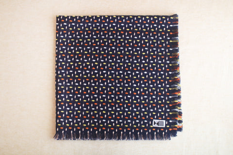 Woven Wool Square Cloth/Scarf {matsuribayashi}