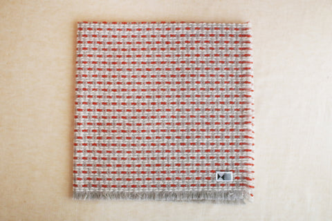 Woven Wool Square Cloth/Scarf {sashiko} (10% OFF)