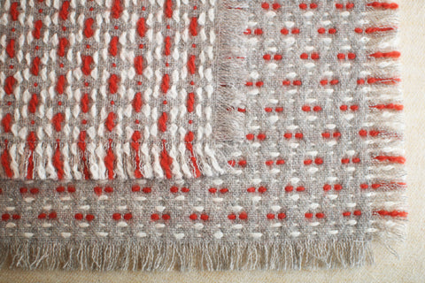 Woven Wool Square Cloth/Scarf {sashiko} (10% OFF)