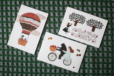 Foil-Pressed Postcard Set {Necktie} (20% OFF)
