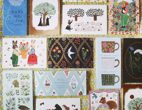 Foil-Pressed Postcard Set {Midori Asano} (20% OFF)