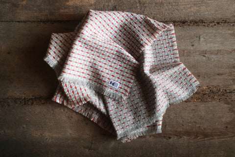 Woven Wool Square Cloth/Scarf {sashiko} (10% OFF)