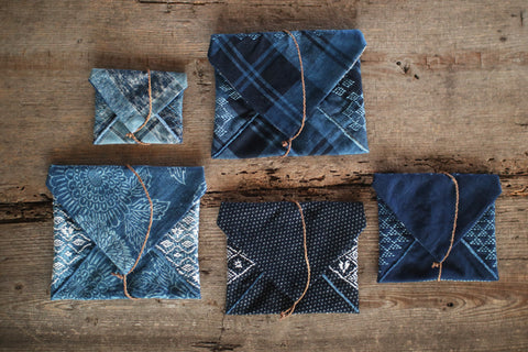 Sashiko Santoku Pouch [Large] : F - sold out