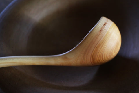 Hand-Carved Branch Ladle [Zelkova-A]
