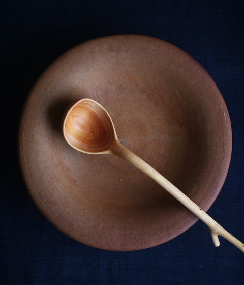 Hand-Carved Branch Ladle [Zelkova-B]