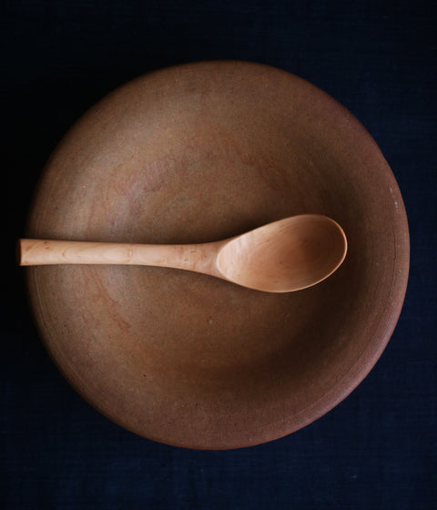 Hand-Carved Branch Serving Spoon [Crabapple]
