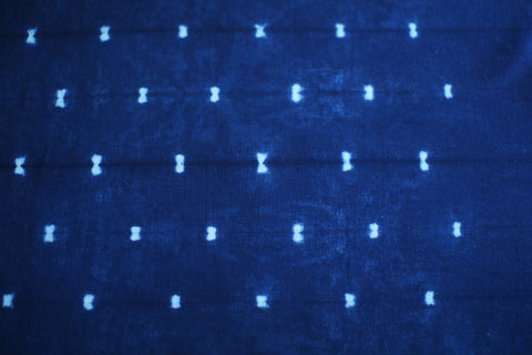 Aizome Hand-Dyed Tenugui {Butterfly Dots : B}
