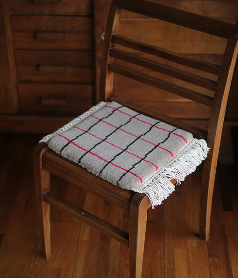 Yonezawa Dantsu Woven Wool Chair Mat {Whimsical Lattice} [15% OFF] - sold out