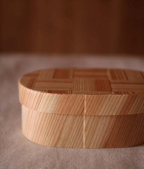 Bento Box Ajiro Pattern {Oval} (15% OFF)