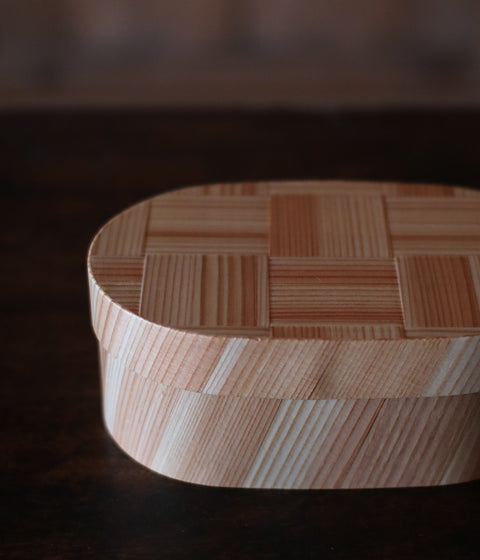 Bento Box Ajiro Pattern {Oval} (15% OFF)