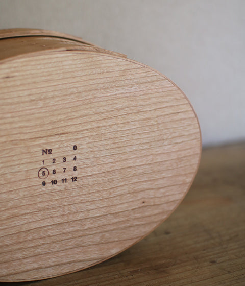 Shaker Oval Box -Cherry- (#4,5,6,7)