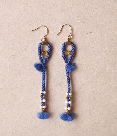 Kumihimo Silk Braided Earrings [C]