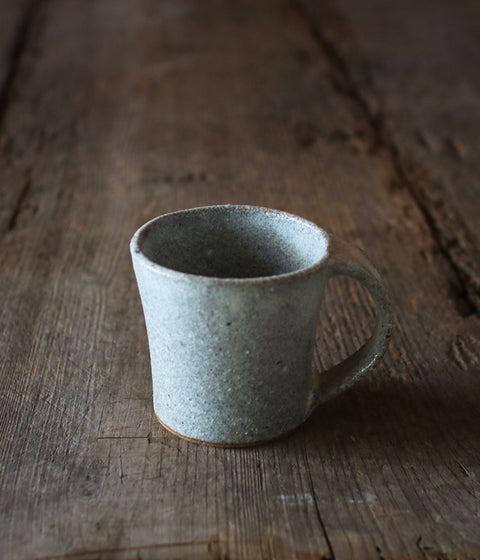 Light Grey Pottery Mug (Namako Glaze)