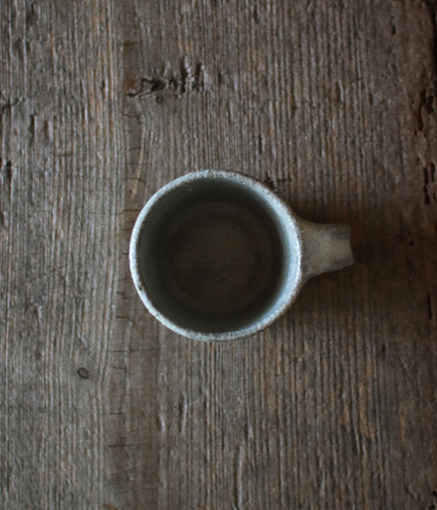 Light Grey Pottery Mug (Namako Glaze)