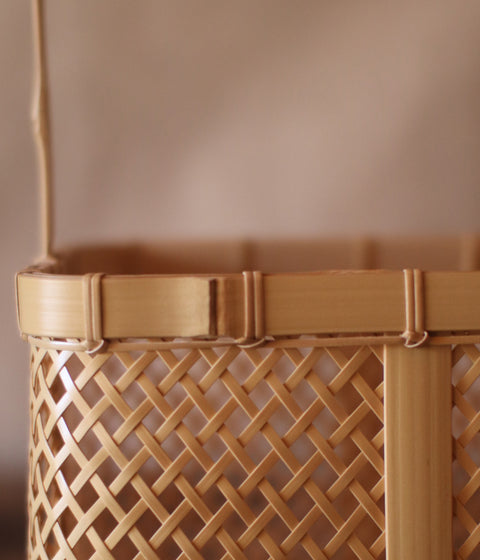 Kei Nakamura Bamboo Basket with Handle