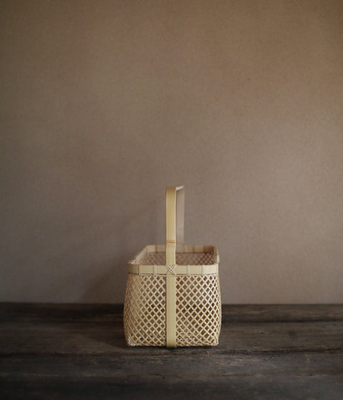 Kei Nakamura Bamboo Basket with Handle