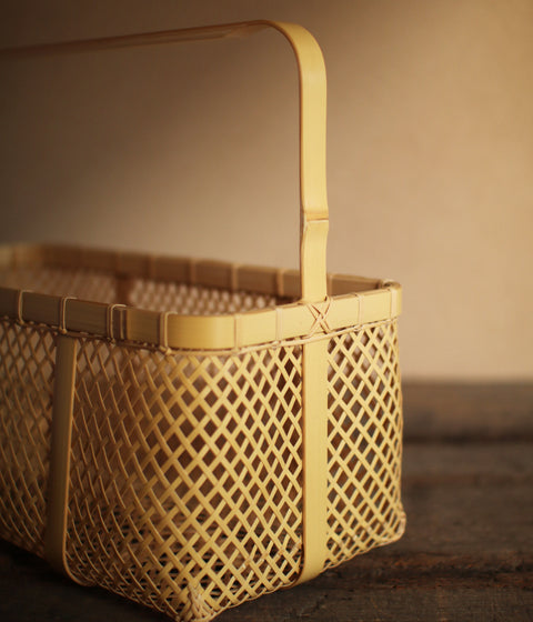 Kei Nakamura Bamboo Basket with Handle