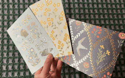 Foil-Pressed Postcard Set {Midori Asano} (20% OFF)