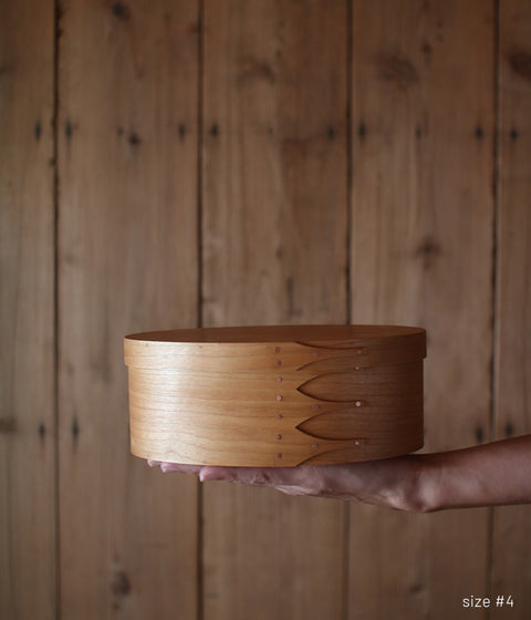 Shaker Oval Box -Gray-