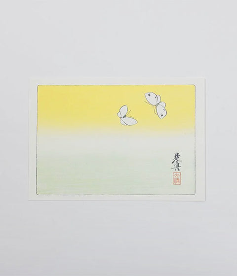 Shibata Zeshin "Hana-Kurabe" Post Cards (Set of 9)