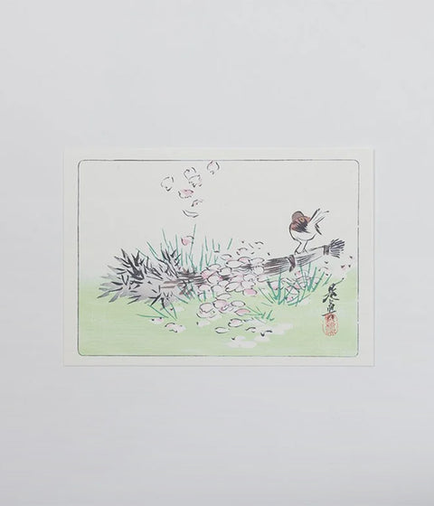 Shibata Zeshin "Hana-Kurabe" Post Cards (Set of 9)