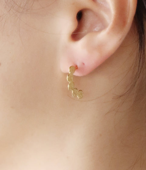 Jona "tenten hoop" Stud Earrings {Gold}