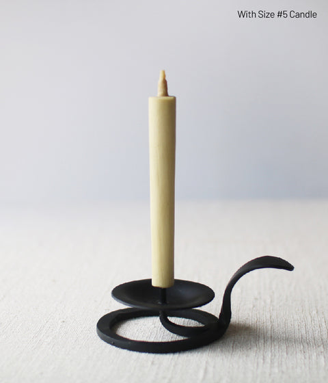 Hand-forged Iron Candle Holder with Handle {Small}