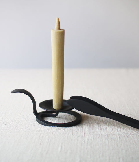 Hand-forged Iron Candle Holder with Handle {Small}
