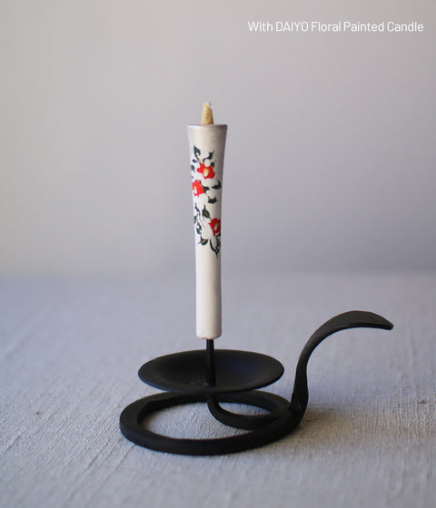 Hand-forged Iron Candle Holder with Handle {Small}
