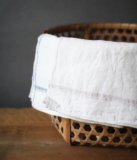 Flax Linen Kitchen Cloth: Blue
