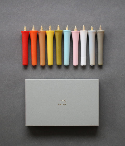 Daiyo Japanese Colour Candles {Toiro/10 Colours}