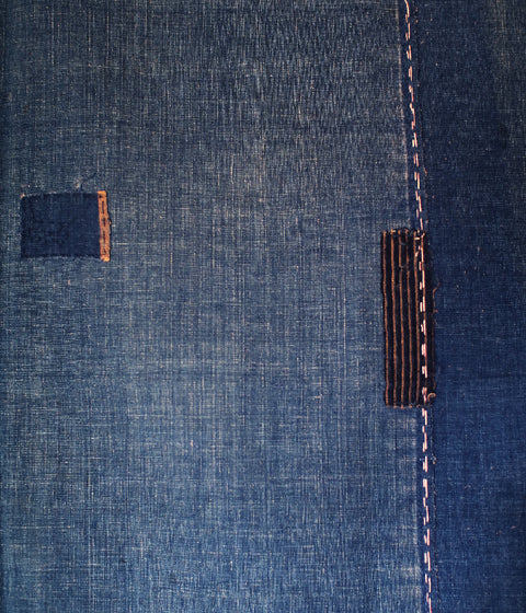 [Vintage] Indigo Blue Boro Vintage Folk Textile