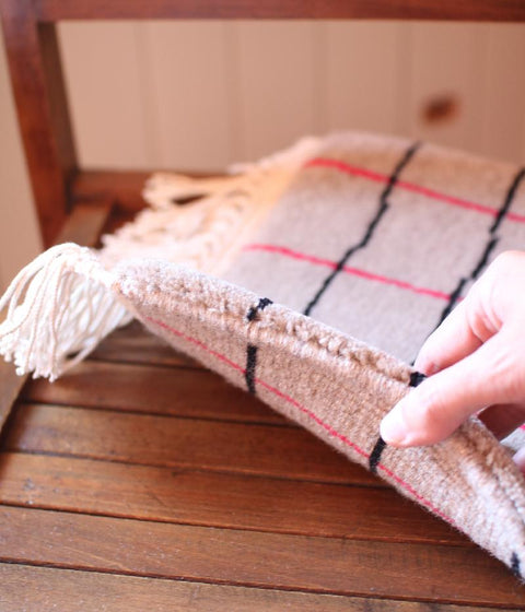 Yonezawa Dantsu Woven Wool Chair Mat {Whimsical Lattice} [15% OFF] - sold out