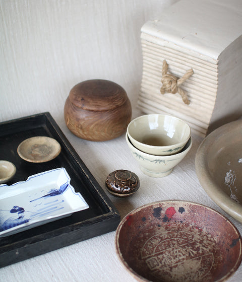 [Vintage] Japanese Wooden Go Bowl